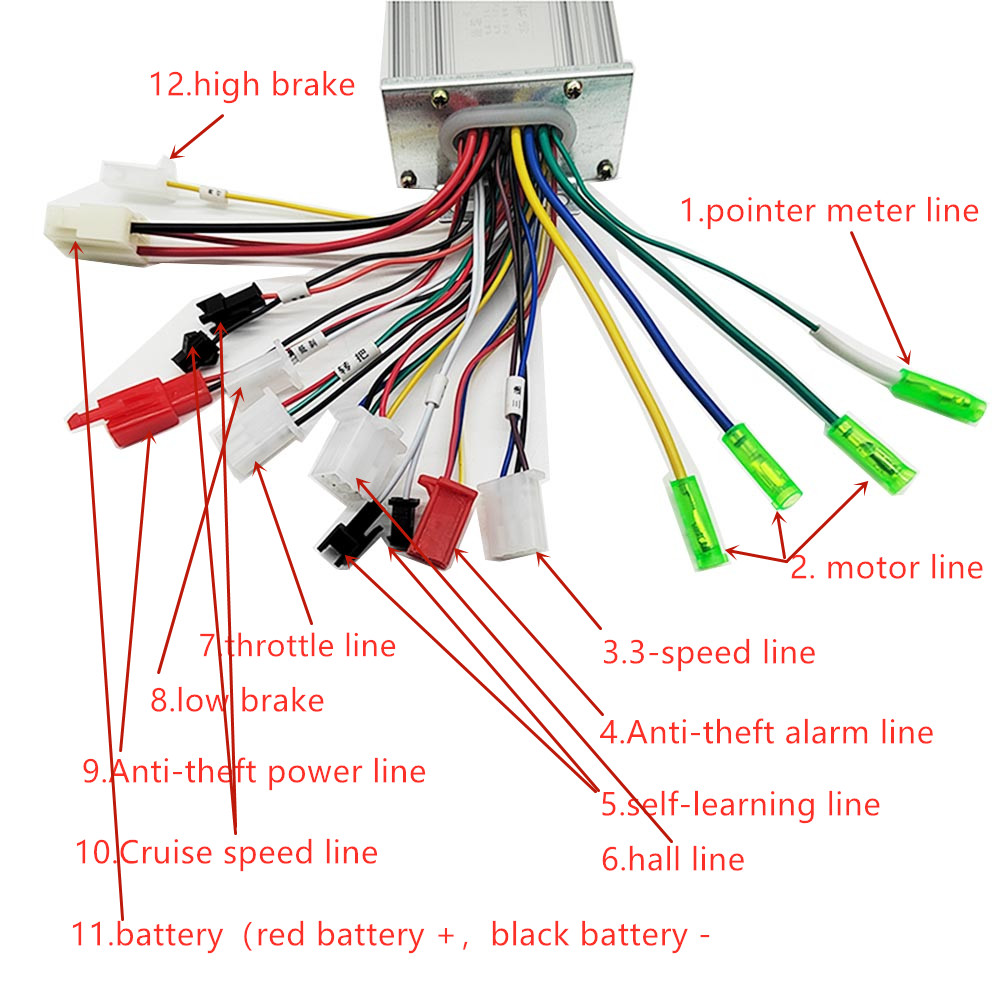 36V/48V 350W e-bike Brushless  - Kelly Kls7230S Controller recension och pris