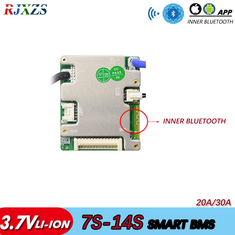 BMS 7S to 14S  30A/40A/50A  NM - 84V 50A Smart Bms Bluetooth recension och pris